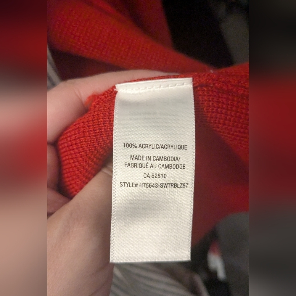 Ricki's Red Sweater Knit Blazer - size L - Picture 7 of 8